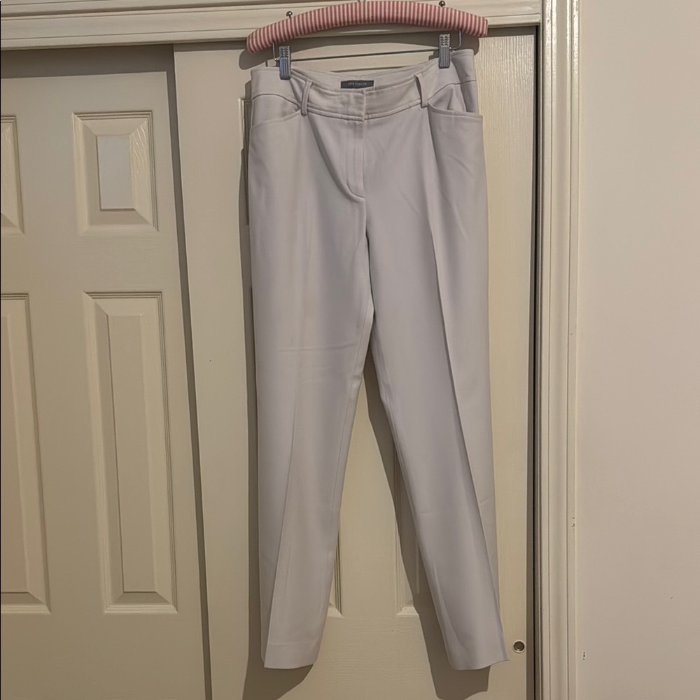 Ann Taylor Cream Straight Leg Pants Professional Wear